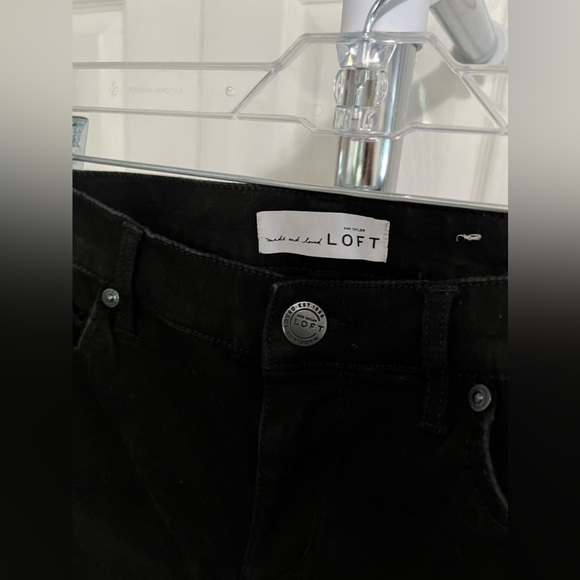 Loft Modern Kick Crop Black Jeans size 2 26 - Picture 3 of 4